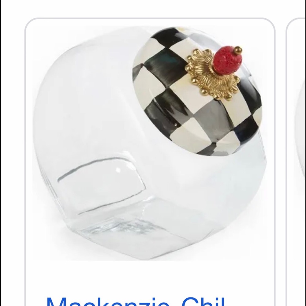 mackenzie childs cookie jar
